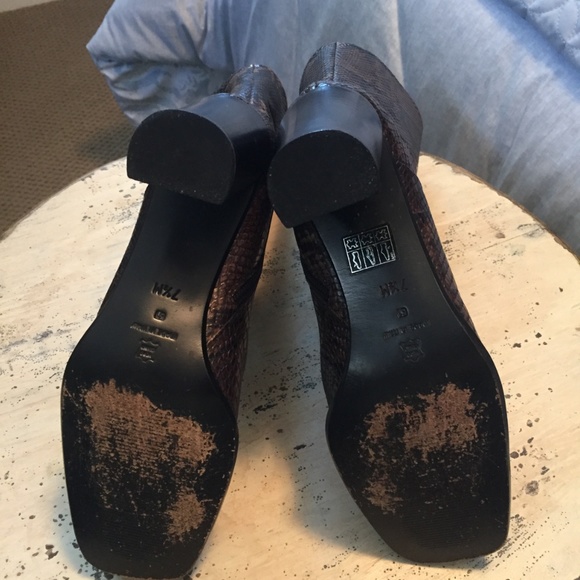 Via Spiga Snakeskin Boots - Picture 3 of 5